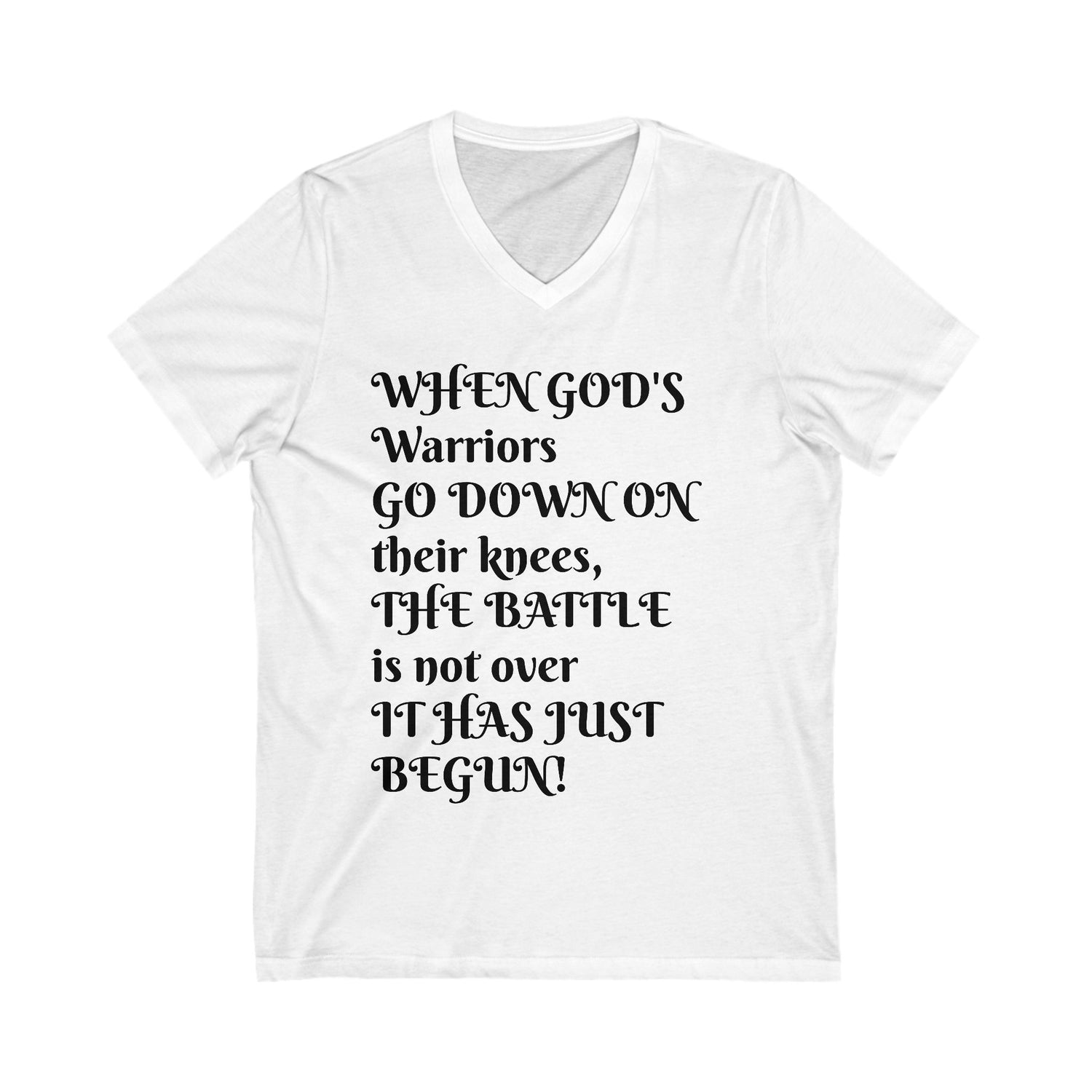 Unisex Jersey Short Sleeve V-Neck Tee