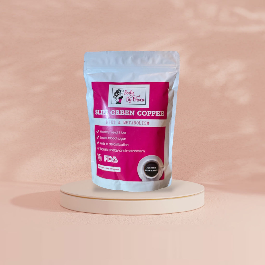BodyByChoco Slim Green Instant Coffee: Effortless Weight Management, Just Add Water!