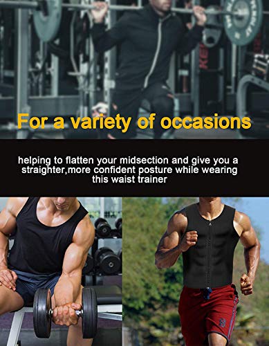 Men Hot Neoprene Sauna Tank Top Sweat Waist Trainer Vest Body Shaper: - Body by Choco