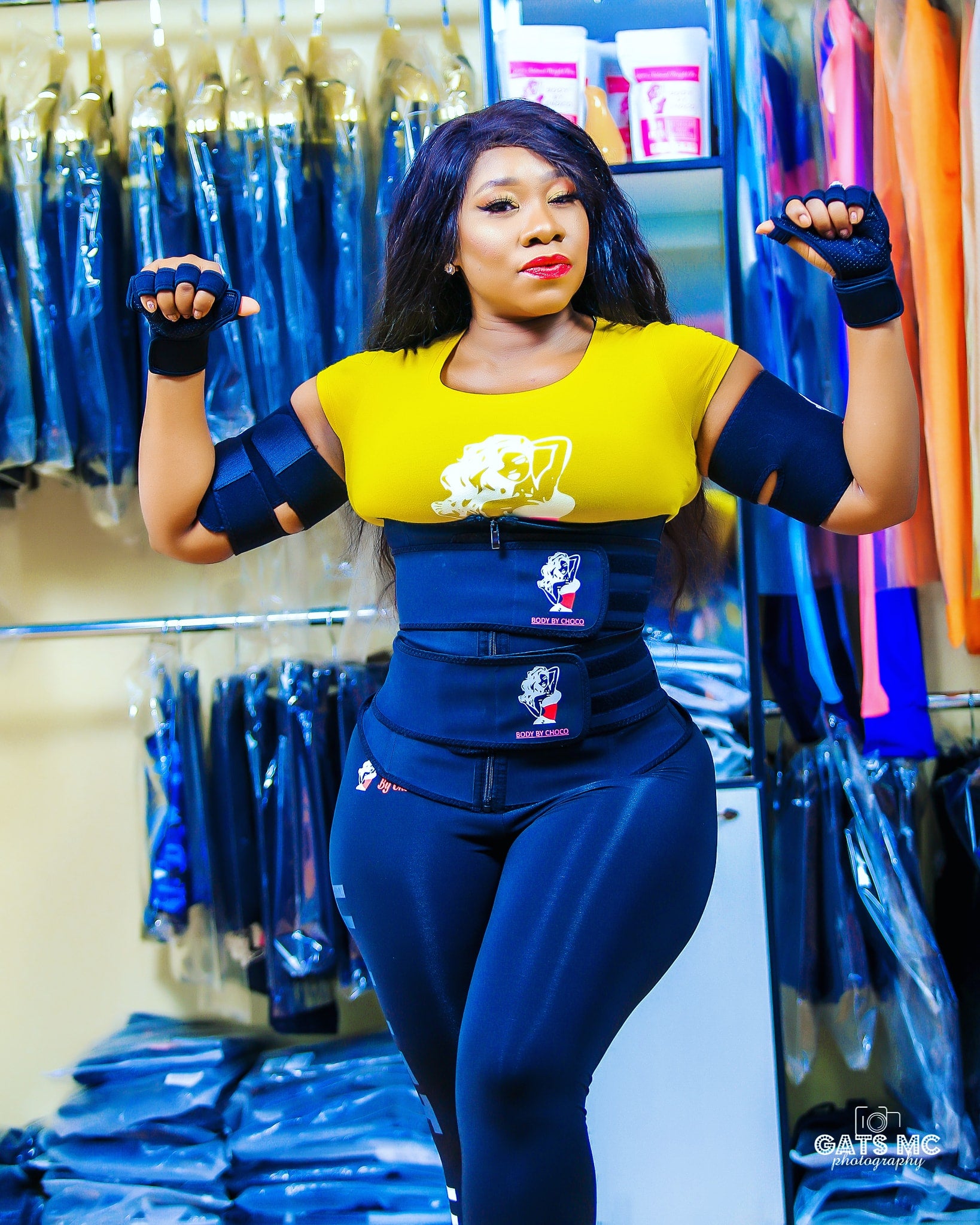 DOUBLE LATEX WAIST TRAINER FITNESS BELT