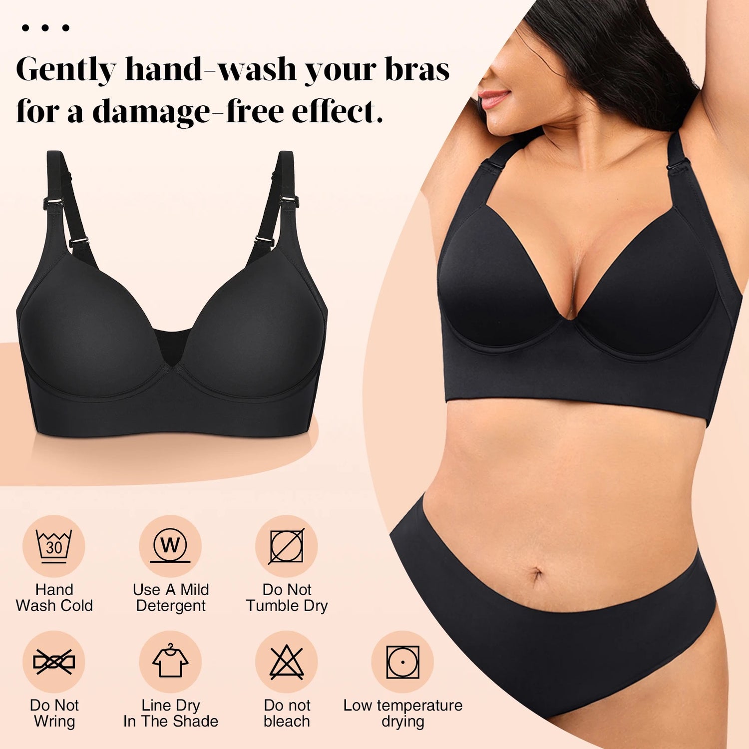 New Uplift Deep Cup Hides Back Fat Shapewear Bra
