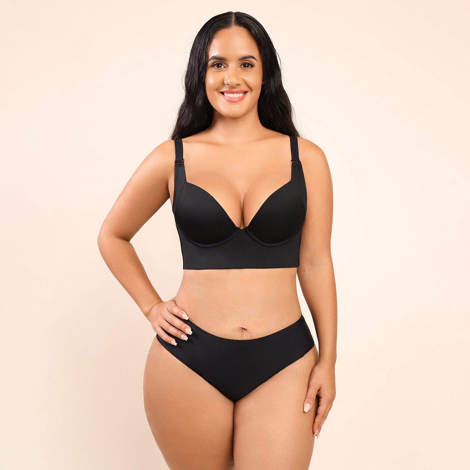 New Uplift Deep Cup Hides Back Fat Shapewear Bra