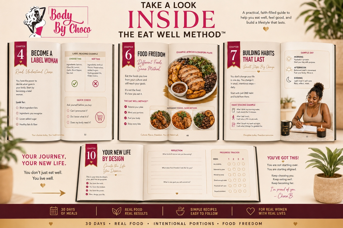 The Body By Choco Eat Well Method™ 30 Days of Good Food + Food Freedom -Digital product