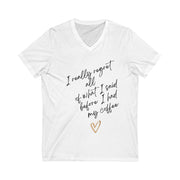 Look Mom, I Made It! Unisex V-Neck Tee, Funny Mom Gift, Casual Wear, Birthday Tee, Graduation Shirt