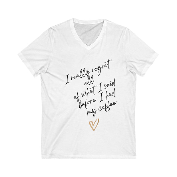 Look Mom, I Made It! Unisex V-Neck Tee, Funny Mom Gift, Casual Wear, Birthday Tee, Graduation Shirt