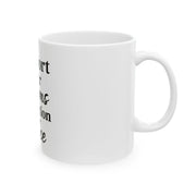 Inspirational Ceramic Mug - Support Your Dreams, Motivational Coffee Cup, Gift for Dreamers, Positive Vibes, Self-Care