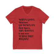 Unisex Jersey Short Sleeve V-Neck Tee