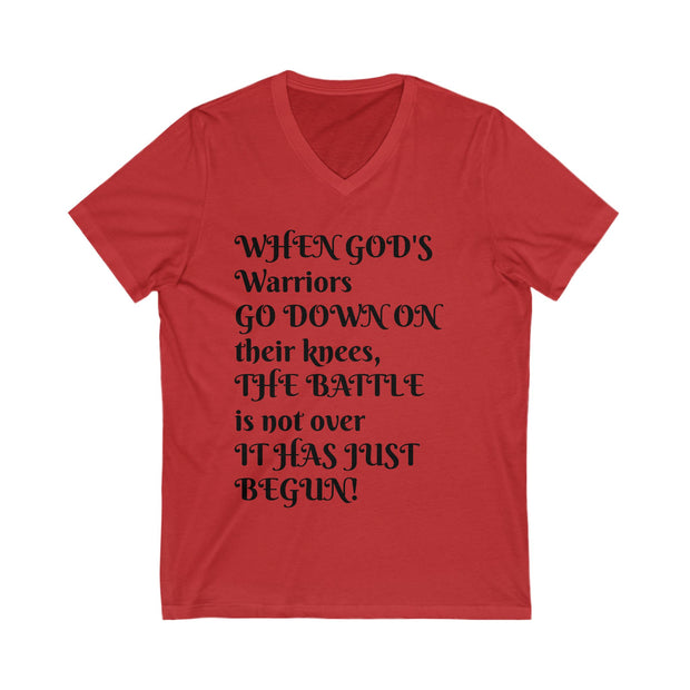 Unisex Jersey Short Sleeve V-Neck Tee