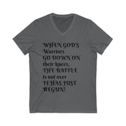 Unisex Jersey Short Sleeve V-Neck Tee