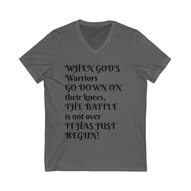 Unisex Jersey Short Sleeve V-Neck Tee