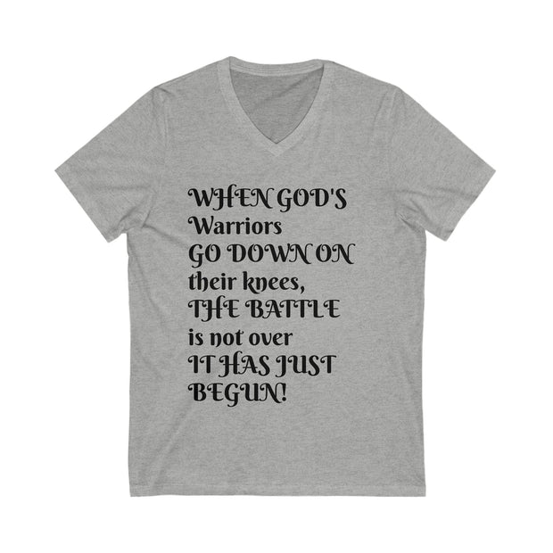 Unisex Jersey Short Sleeve V-Neck Tee