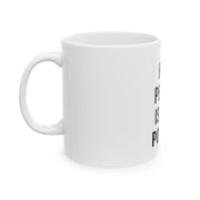 Empowering Quote Ceramic Mug - Her Peace is Her Power | Inspirational Gift for Women, Tea Lovers, Coffee Lovers, Self-Care, Home Office