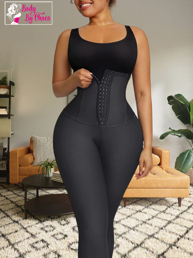 New Black and Blue Jeans High Waisted Corset Leggings