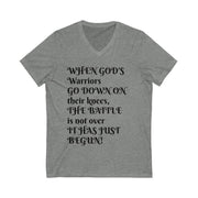 Unisex Jersey Short Sleeve V-Neck Tee