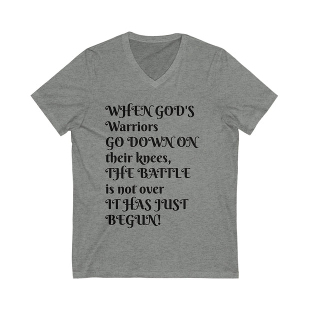 Unisex Jersey Short Sleeve V-Neck Tee