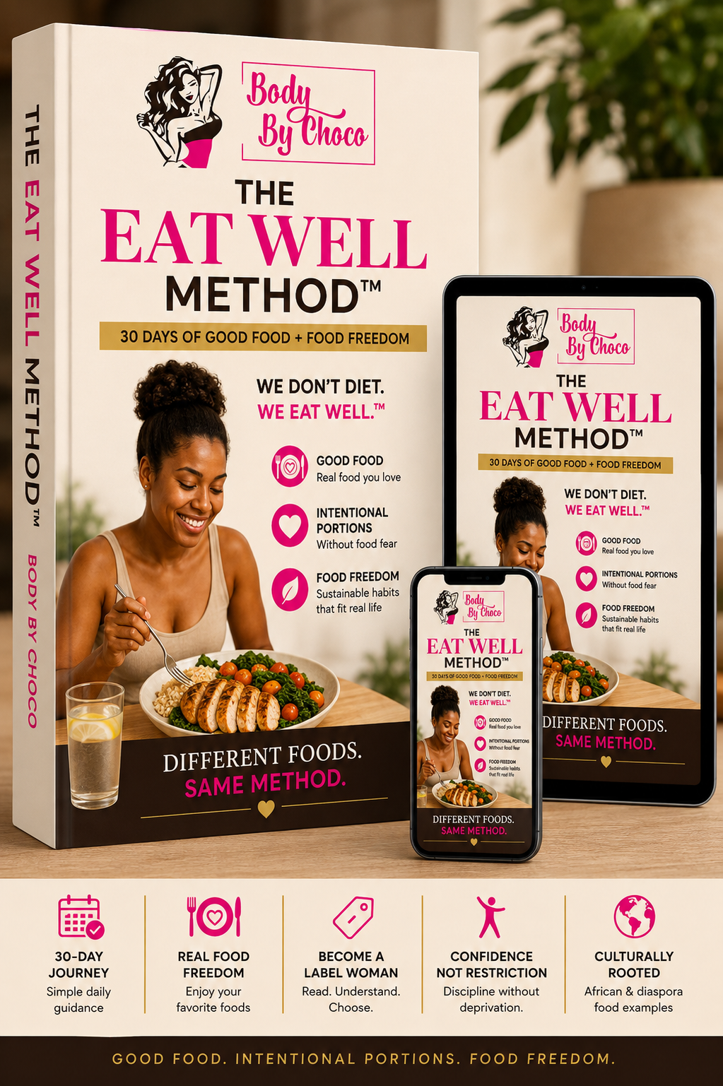 The Body By Choco Eat Well Method™ 30 Days of Good Food + Food Freedom -Digital product