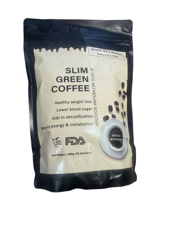 New Men Slim Green Instant Coffee: Effortless Weight Management, Just Add Water!