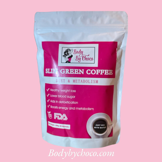 Body By Choco 5-in-1 Trim & Sculpt Combo Deal 
Tea + Green Coffee + Gummies + Reset capsules + Wrap Belt