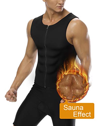 Men Hot Neoprene Sauna Tank Top Sweat Waist Trainer Vest Body Shaper: - Body by Choco