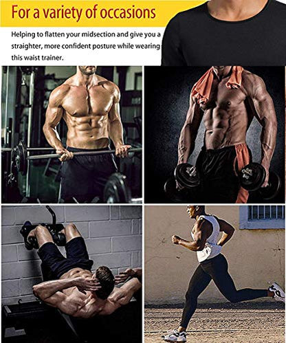Men Hot Neoprene Sauna Tank Top Sweat Waist Trainer Vest Body Shaper: - Body by Choco