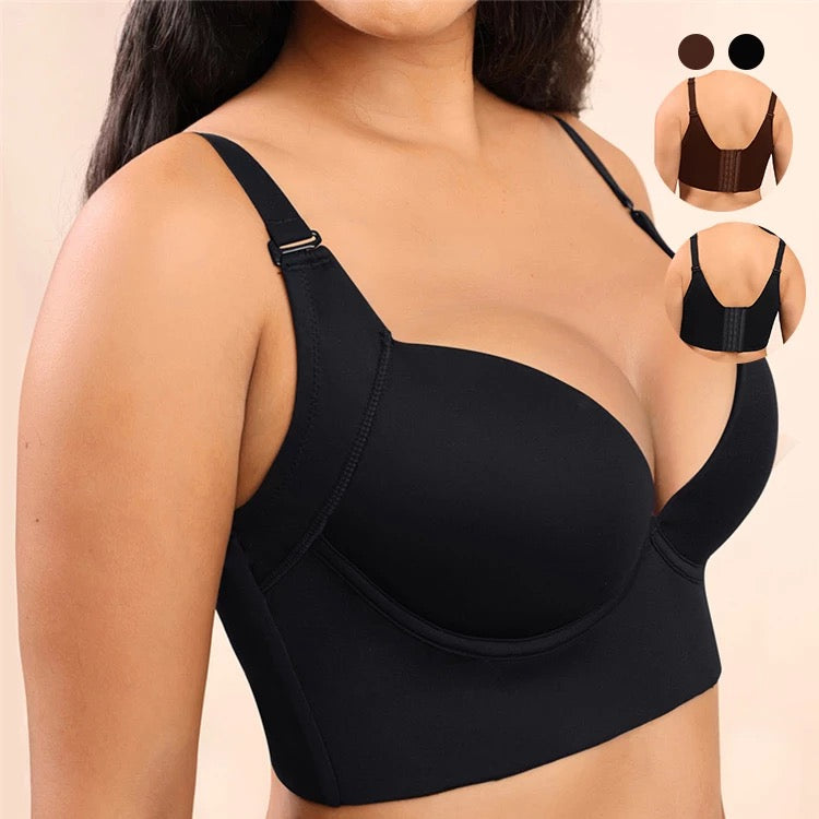 Bra Sculpting Uplift Bra Fashion Deep Cup Bra Hides Back Fat Bras for Women  Full Back Pack Sports Bras for Women, Black, Small : : Clothing,  Shoes & Accessories