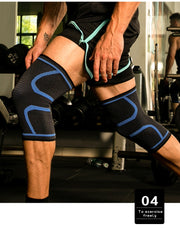 2pc Nylon Elastic Sports Knee Pads Set